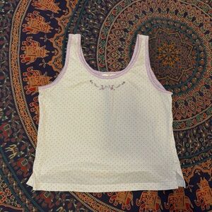 cutie polka dot sleep tank
